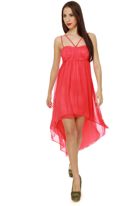 Moonlight and Roses Coral Dress