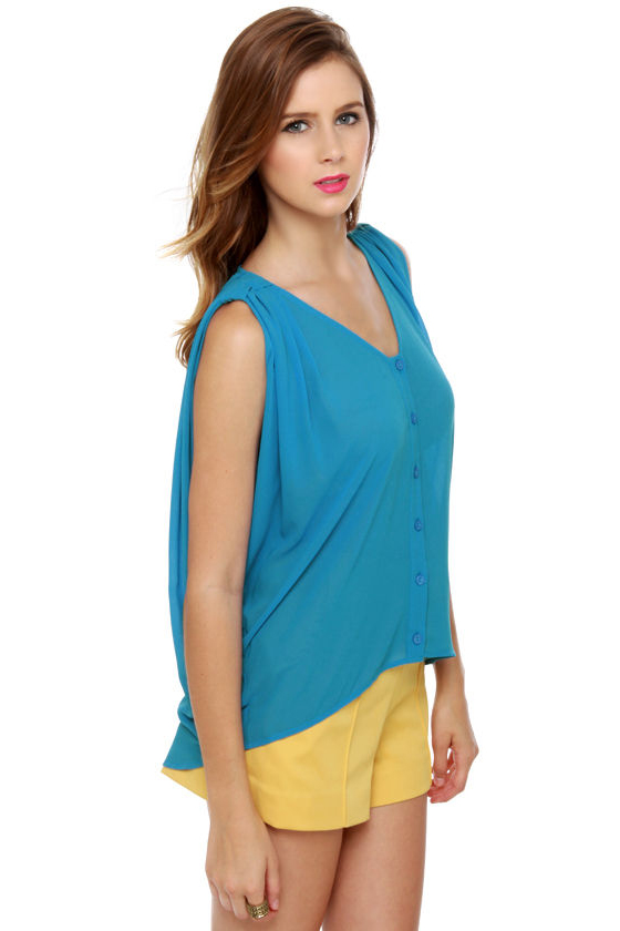 Riverwalk Sheer Blue Top