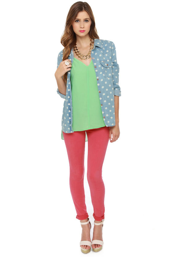 On the Rise Mint Green Tank Top