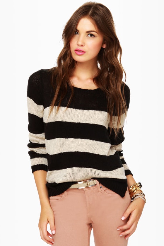Olive & Oak Sweater - Striped Sweater - $62.00 - Lulus