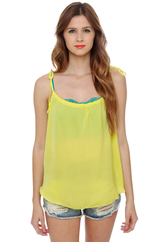 O\'Neill Delightful Yellow Tank Top