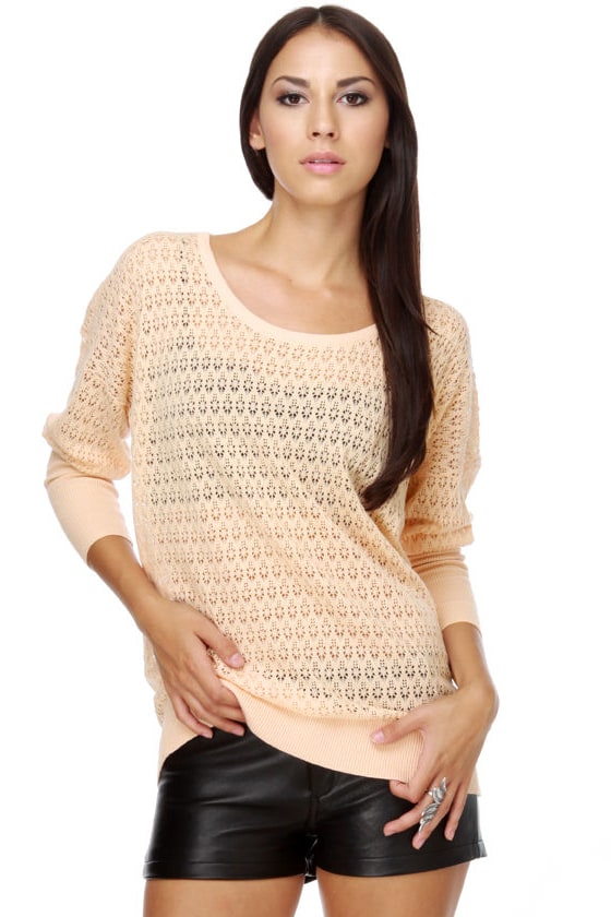 O'Neill Shore Top - Blush Pink Top - Oversized Top - $64.00