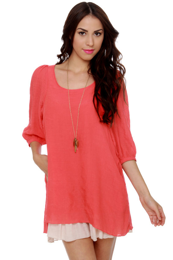 California Dreaming Coral Red Dress