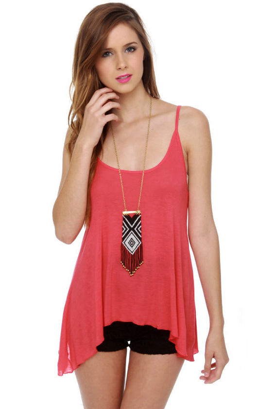 Just the Essentials Coral Pink Tank Top