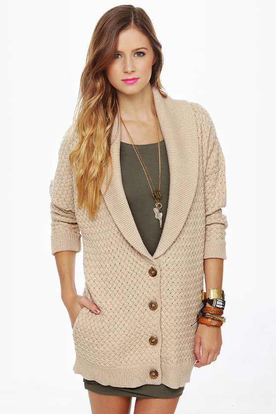 RVCA Wild Unknown Beige Sweater