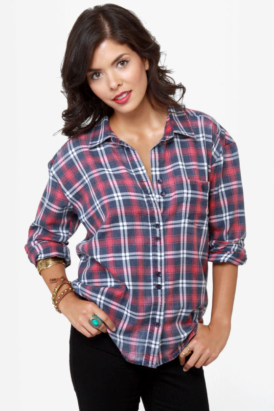 Roxy Faded Journey Flannel Top