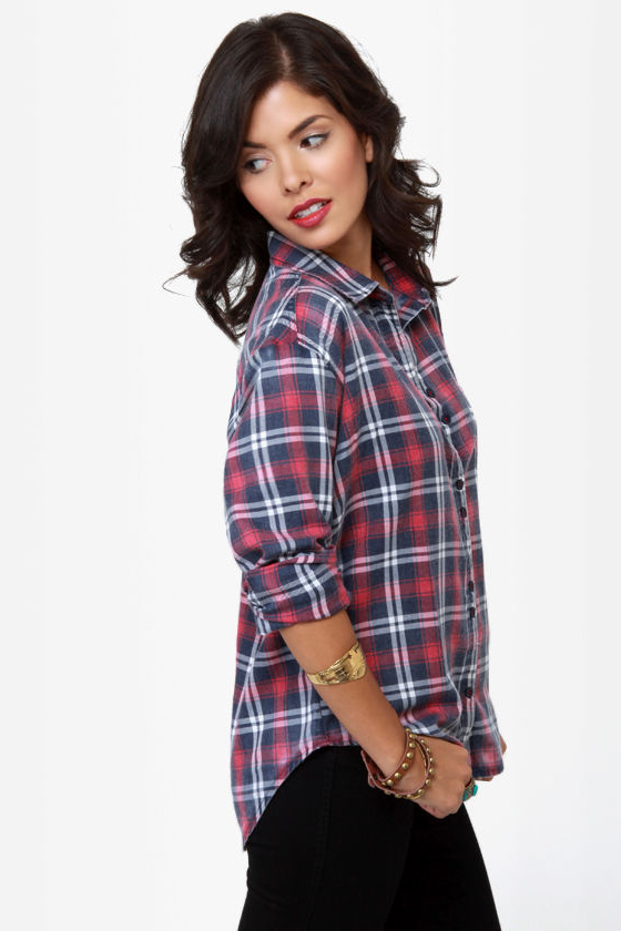 Roxy Faded Journey Flannel Top