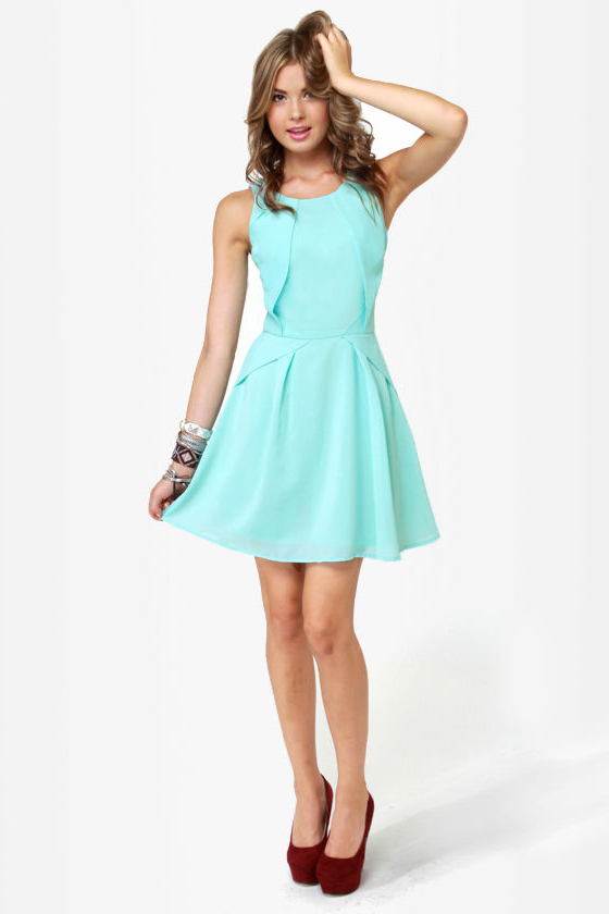 More, More, More-igami Light Blue Dress
