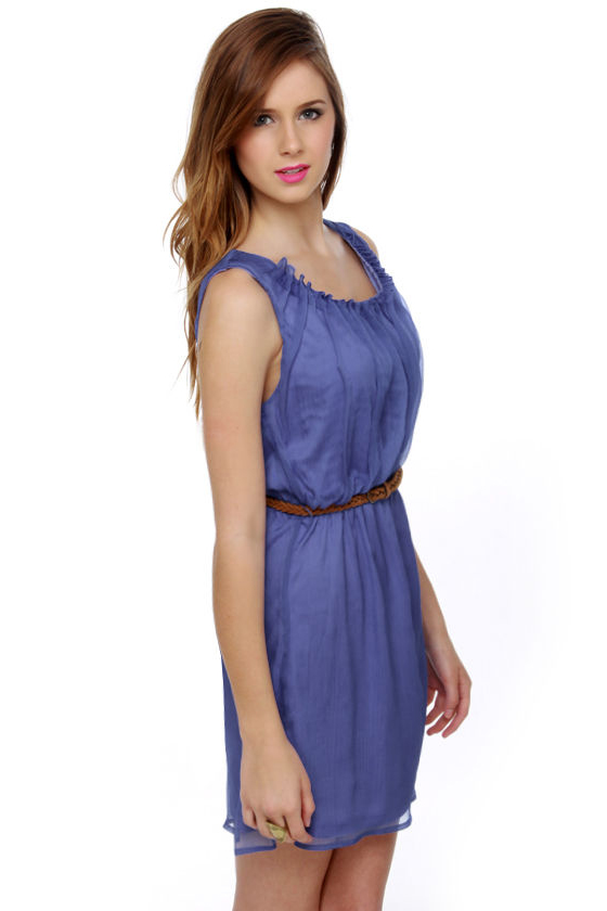 Gathering Place Periwinkle Blue Dress