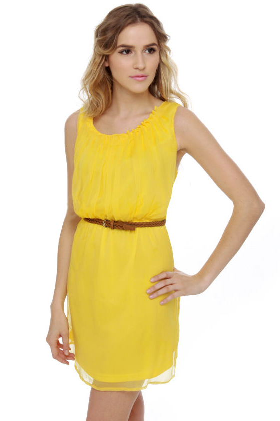 Gathering Place Yellow Dress