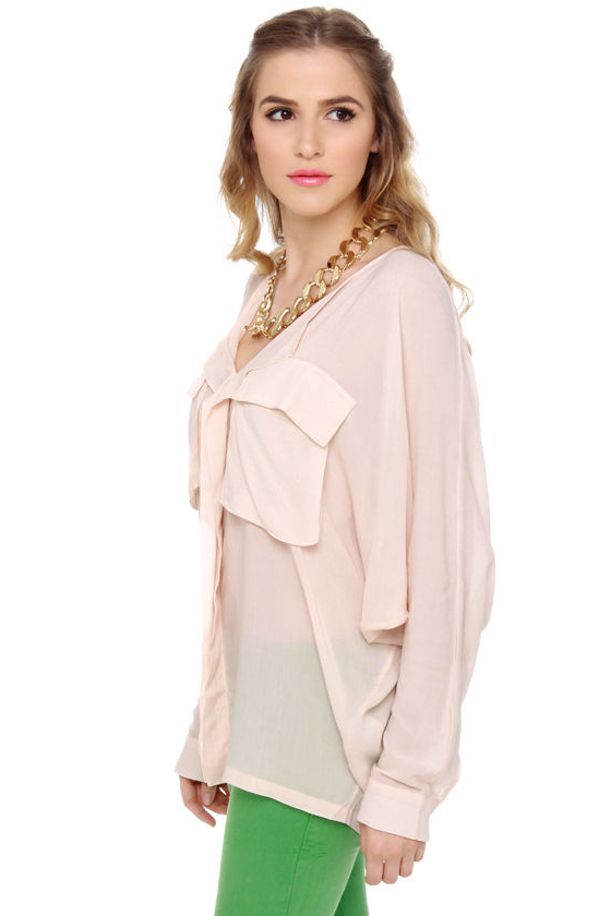 At First Blush Long Sleeve Top