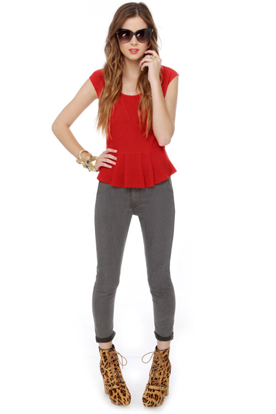 Teacher\\\\\\\'s Pep Red Top