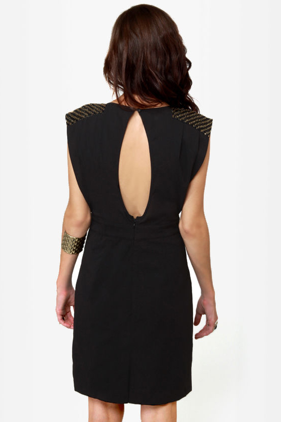 Pretty Beaded Dress - Little Black Dress - Backless Dress - $57.00 - Lulus