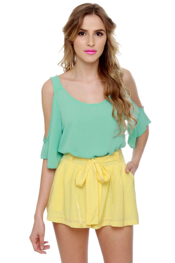 Darling Yellow Shorts - Belted Shorts - $37.00 - Lulus