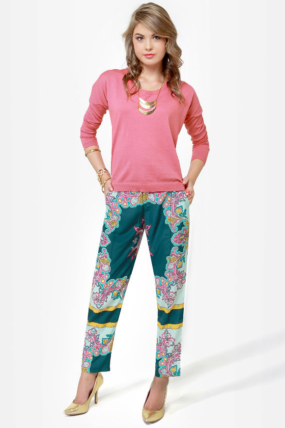 Volcom V.Co Loves Neon Pink Pullover Sweater