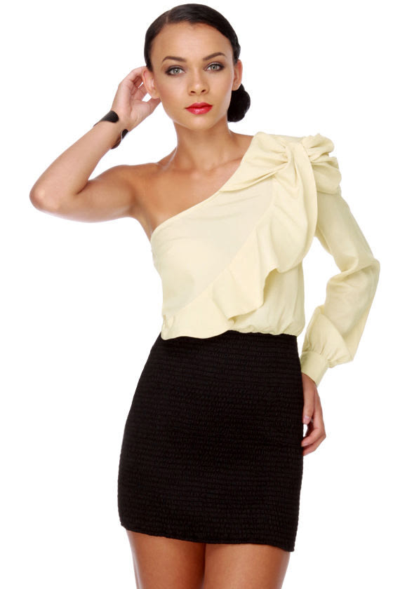 Who's That Girl One Shoulder Dress