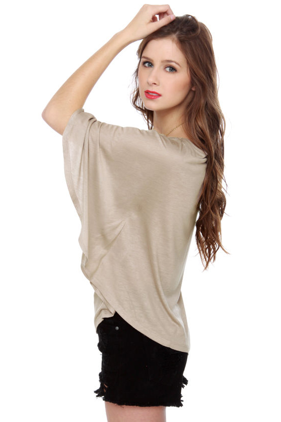 Propose a Toast Taupe Top