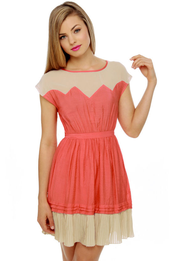 Great Apex-tations Coral Dress