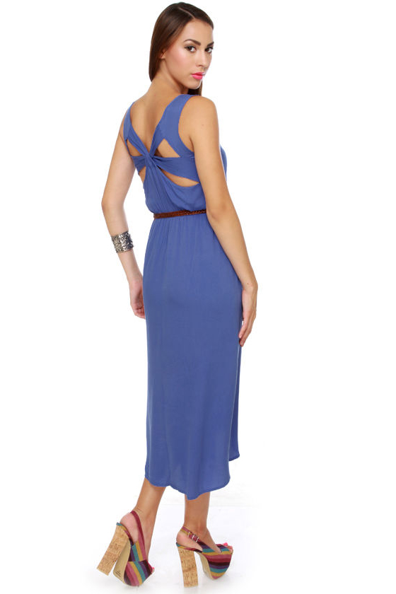 Walkabout Periwinkle Blue Midi Dress