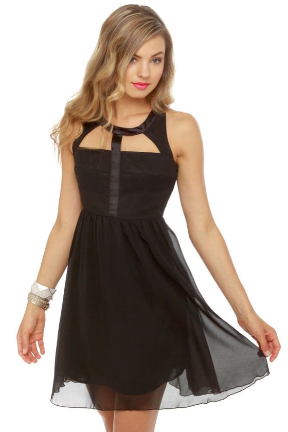 Sexy Black Dress - Cutout Dress - Cage Dress - $49.00 - Lulus