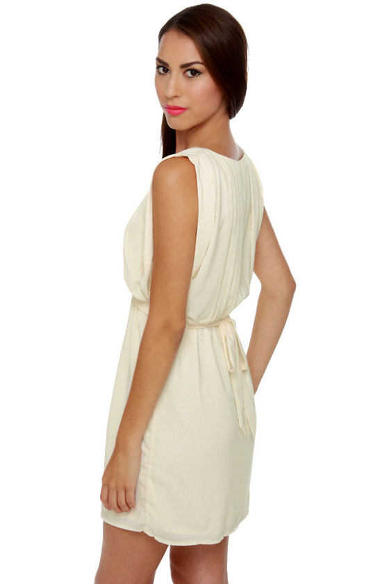 Plus One Cream Dress