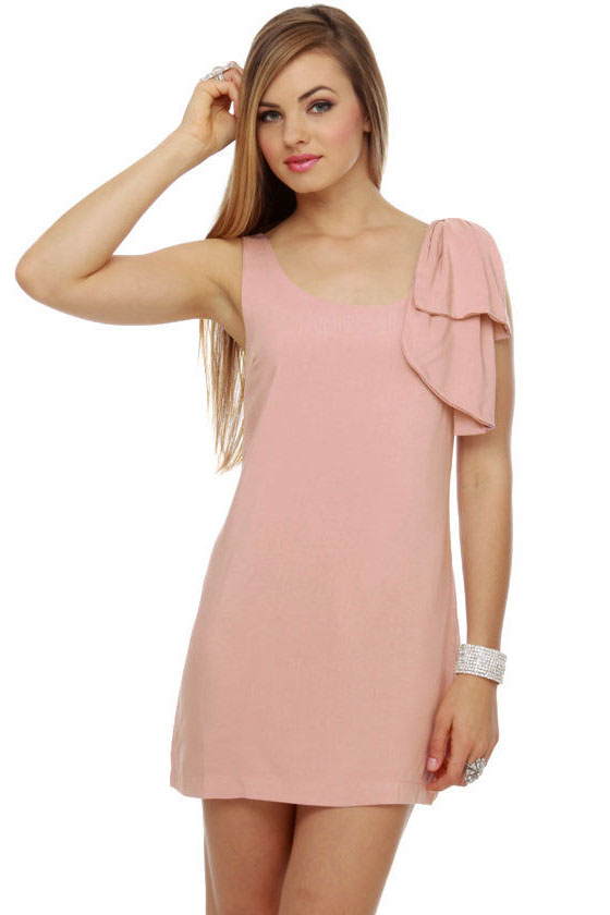 Lovely Pink Dress - Light Pink Dress - Dusty Pink Dress - $36.00