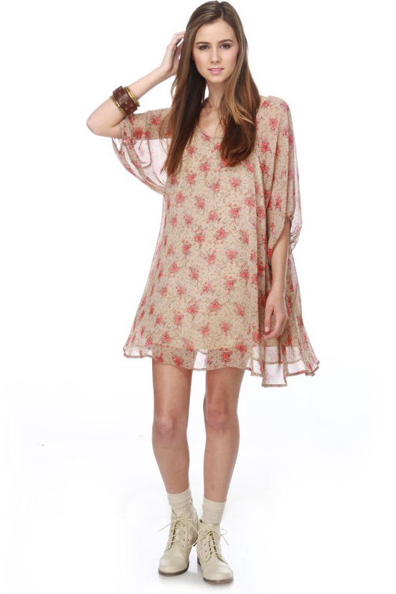 Floribunda Terrain Floral Dress