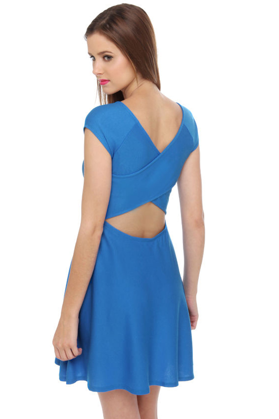 Scoop du Jour Blue Dress