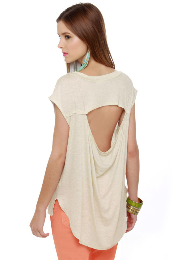 Bodacious Babe Beige Top