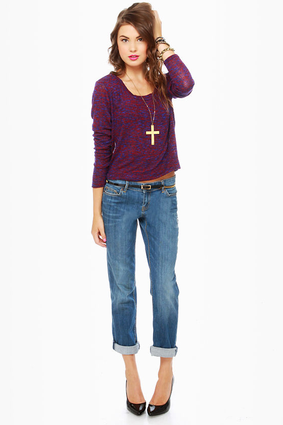 Because You're Mine Purple Sweater
