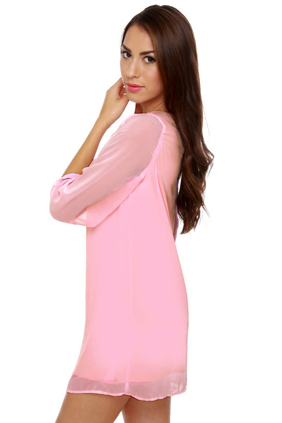 C\\\\\\\\\\\\\\\\\\\\\\\\\\\\\\\'mon Get Happy One Shoulder Baby Pink Dress