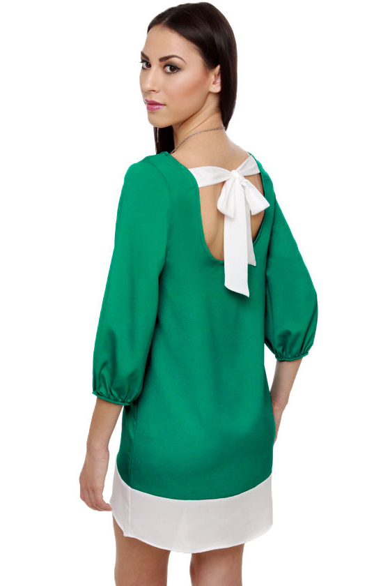 Gift Basket Teal Shift Dress