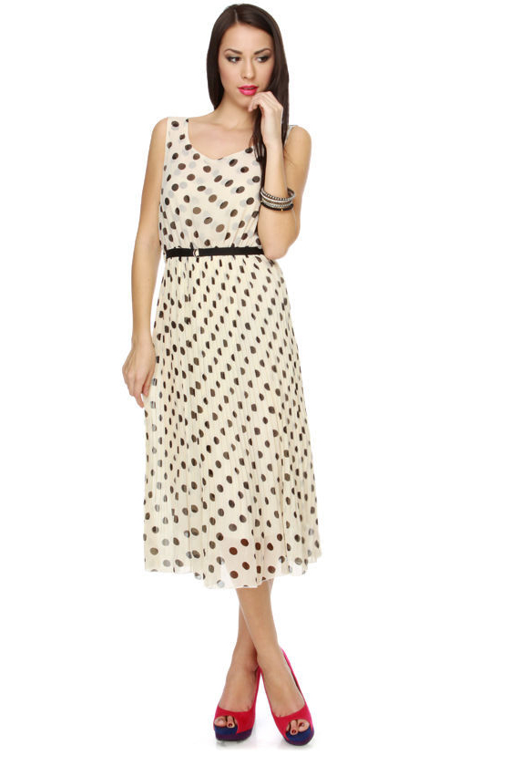 Tea at Three Polka Dot Dress
