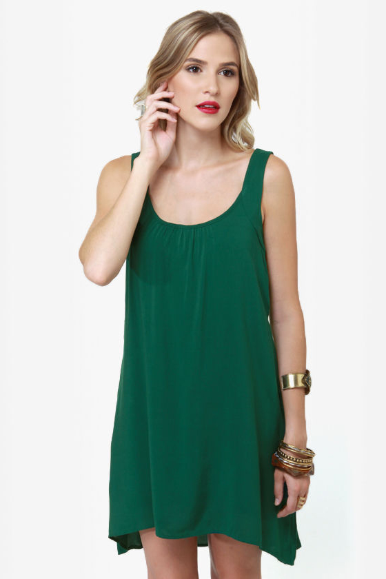 The Real Deal Hunter Green Dress