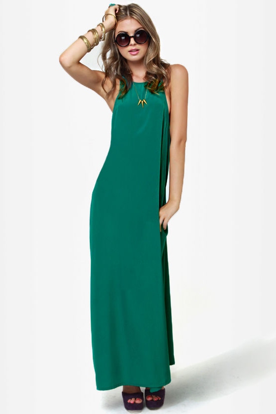 Sexy Teal Dress - Maxi Dress - Green Dress - $42.00 - Lulus