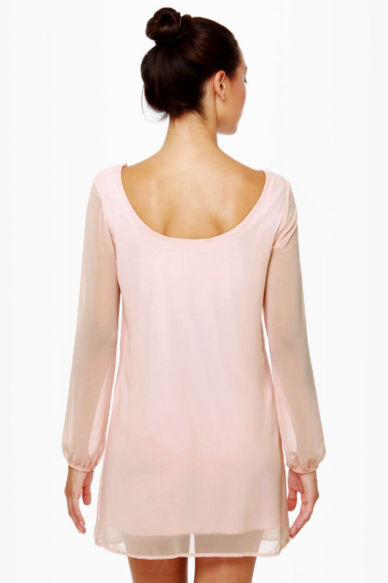 Beautiful Light Pink Dress - Shift Dress - $40.00 - Lulus