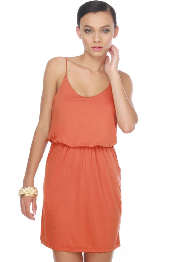 Cute Burnt Orange Dress - Summer Dress - $33.00 - Lulus