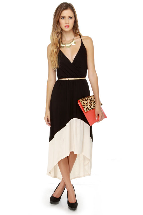Suitcase Staple High-Low Black Dress