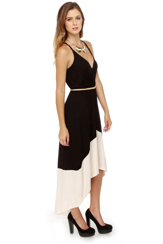 Suitcase Staple High-Low Black Dress