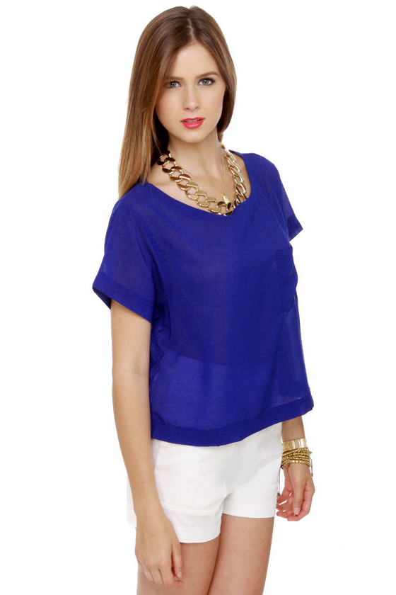 Heli-Cropped-Her Sheer Blue Top