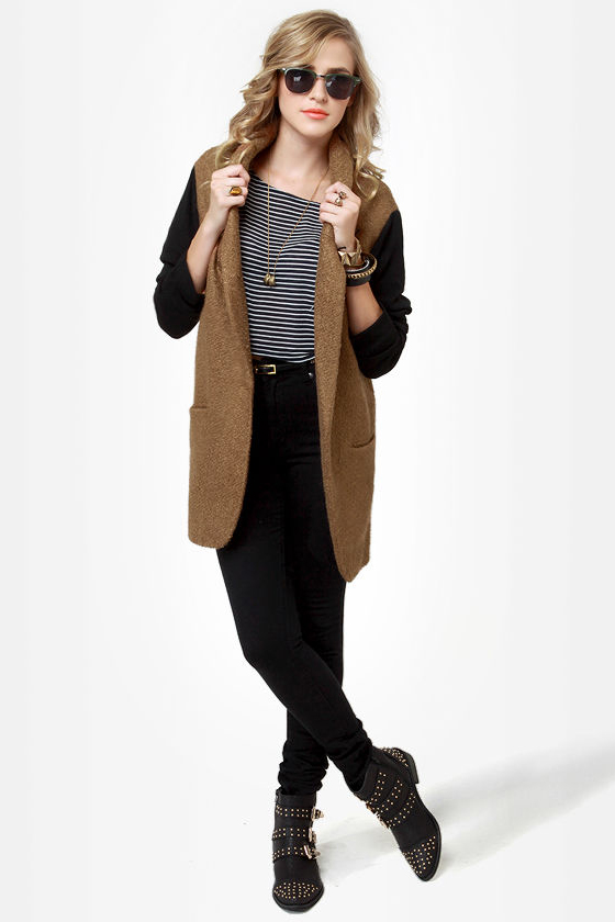 Uptowner Black and Brown Coat