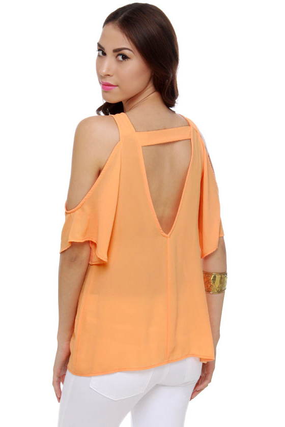 Deep V Diving Orange Top