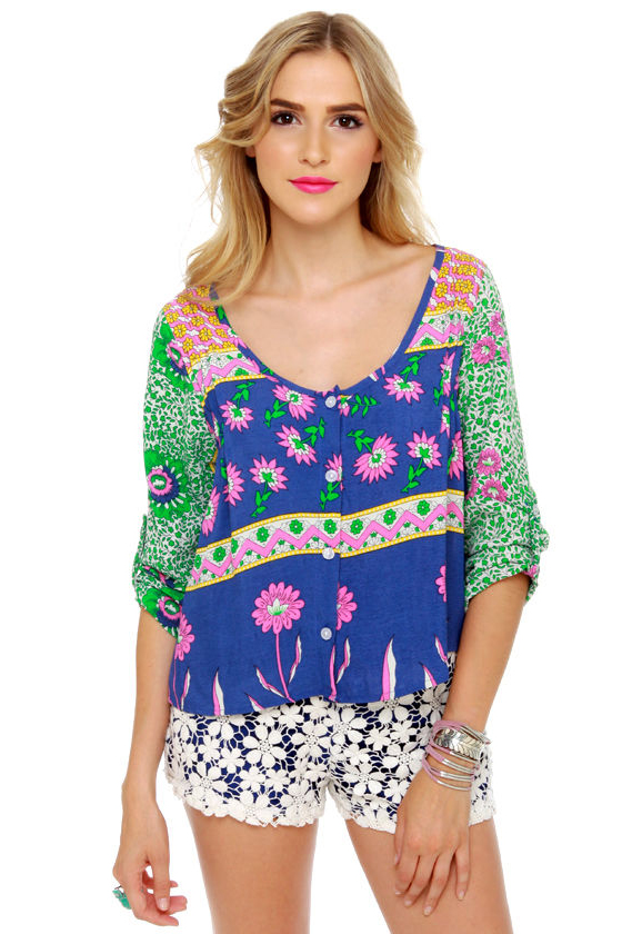 Lucy Love Marlow Floral Print Top