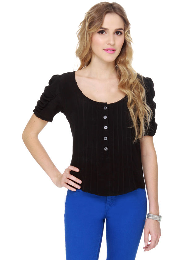Lucy Love Fitzgerald Black Top