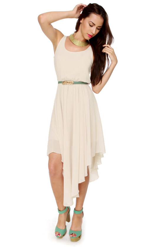 Nothing Else Quill Do Beige Dress