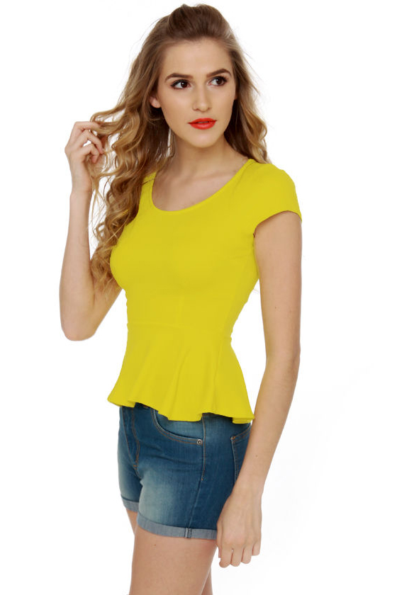 School Spirit Bright Yellow Top
