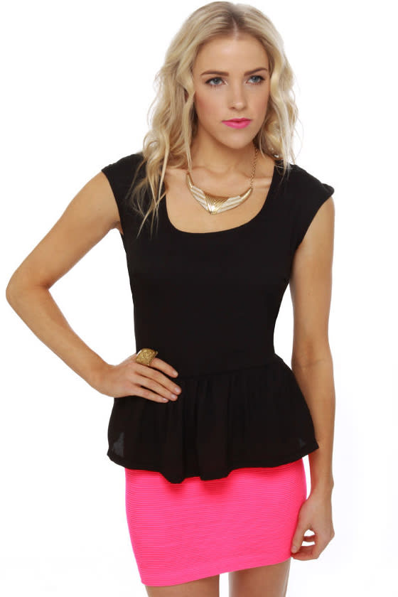 About a Twirl Black Top