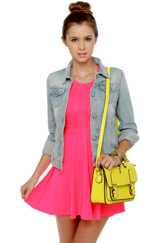 Call Me Baby Neon Pink Dress