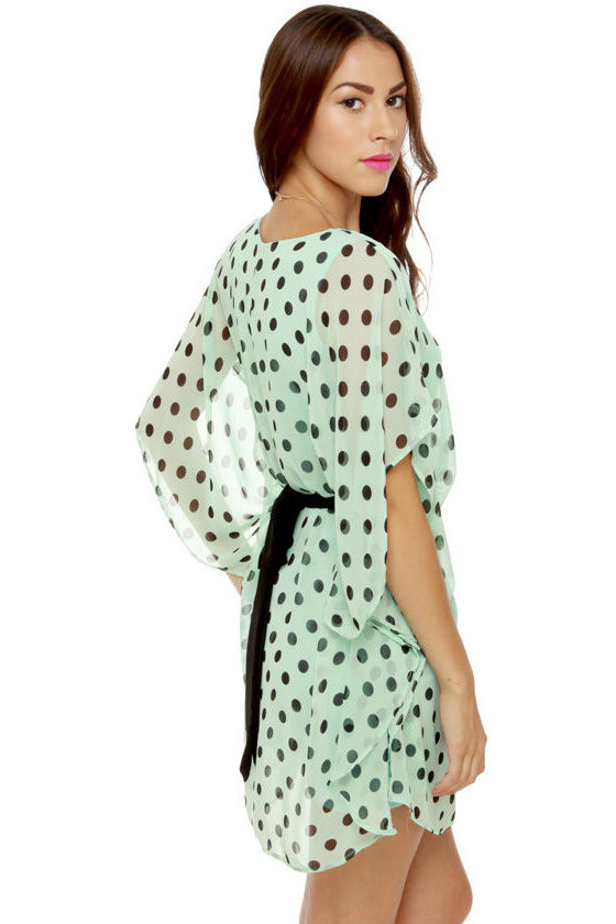 Polka Huntress Mint Polka Dot Dress