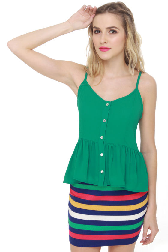 Venice Beach Green Tank Top